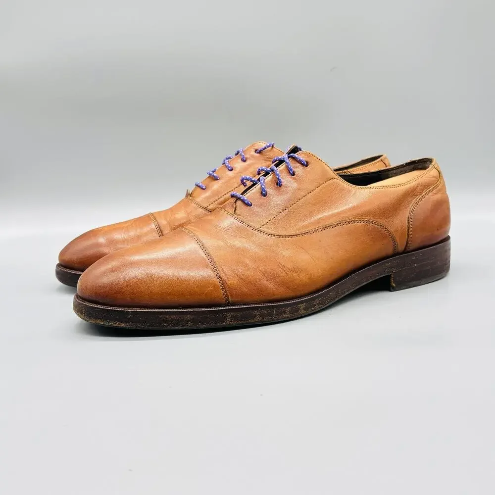 Cole Haan Shoes Mens 10.5 Brown Leather Grand OS Cap Toe Oxford Dress Classic